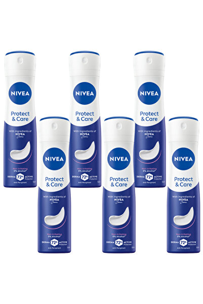 NIVEA 6 x ANTIPERSPIRANT SPRAY PROTECT & CARE 150 ML