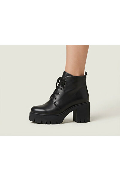 MARCO ROCCO Genuine Leather Lace-Up Zippered Boots Women's Shoes
