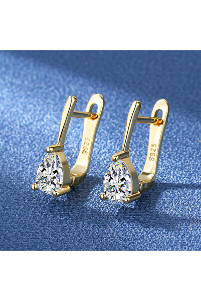 Choice1 gold color 925 Sterling Silver Yellow/Pink/Clear Zircon Stud Earrings...