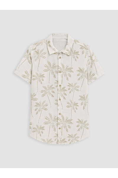 LC Waikiki I Palm Tree Embroidered Boys' Shirt from Freezen Store