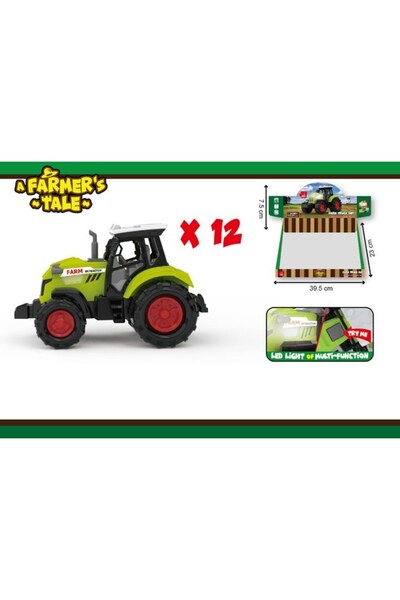 PlayFun Tractor Ferma 12pcs/cutie - Jucarie pentru Copii, Design Realist, Gar...
