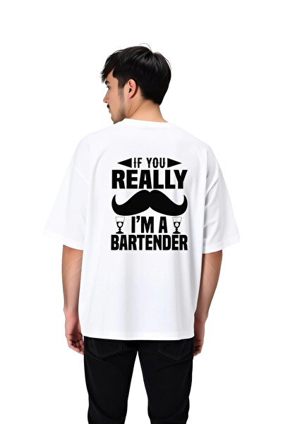 PayBuy Bar Tender Attitude Text Printed Men's Oversize T-Shirt