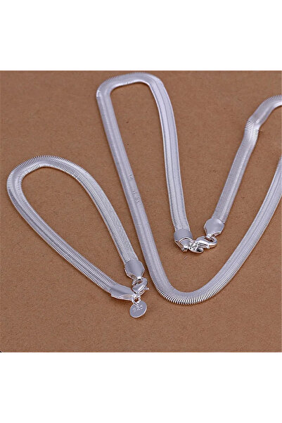 Choice 60cm and 20cm Necklace Bracelets Noble Fashion 925 Sterling Silver Bra...