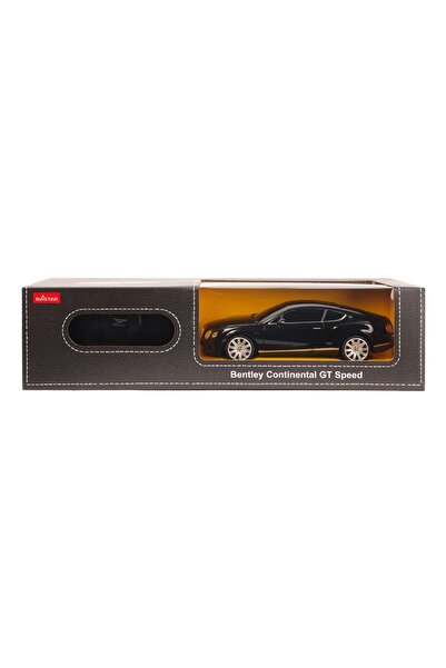 Rastar Mașină cu telecomandă Bentley Continental GT neagră, la scară 1:24