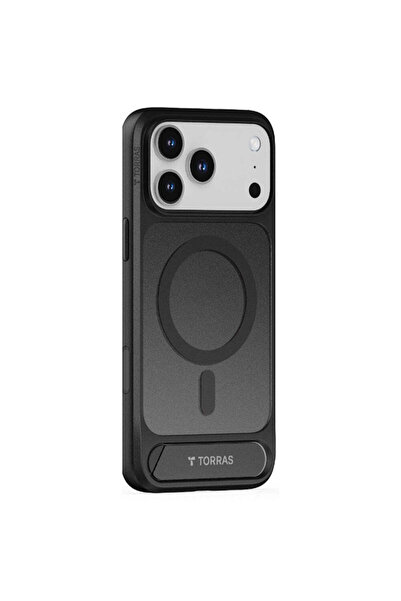 TORRAS Case for iPhone 17 Pro, Pstand, black - black