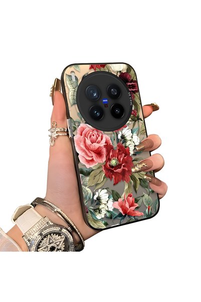 ucuc Vivo X300 Pro Compatible Hard Acrylic Back Silicone Edge Lens Protection...