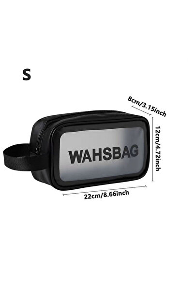 Choice3 S Black Waterproof Clear Travel Wash Bag Transparent Cosmetic Makeup ...