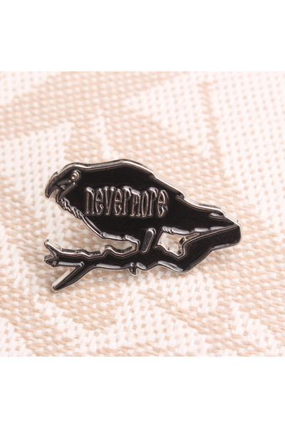 Choice AS SHOWN A Gothic Literary Brooch | Raven “Nevermore” Edgar Allan Poe'...