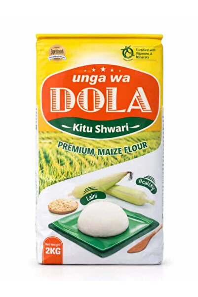 Dola Kenyan Premium Maize Flour – Authentic Unga Wa Mahindi for Ugali - 2kg