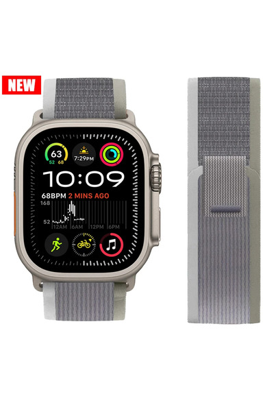 Choice38 42mm-44mm-45mm-49mm new Green Gray 11 trail loop For watch ultra 2 B...