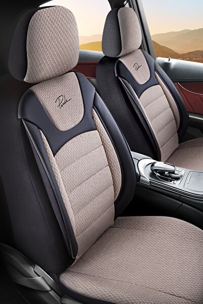 GIOVANNI BUTTİ Prestij Huse scaune Auto 11 piese, Airbag, Universal, Bej - Negru
