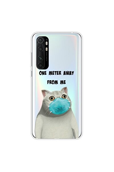 OEM Θήκη σιλικόνης TPU για Xiaomi Mi Note 10 Lite - Γατούλα που φοράει μάσκα ...