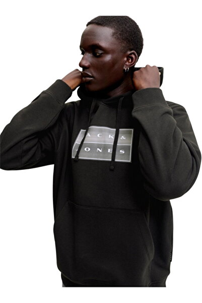 Jack & Jones JACK &JONES Φούτερ με κουκούλα Fusion Box - 12300984-Μαύρο