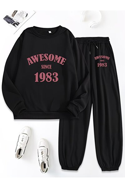 darkopia Unisex Men's and Women's Awesome Printed 3 Thread Crew Neck Sweatshi...