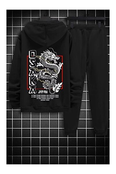 LOTS MODA Unisex Osaka Printed Tracksuit Set