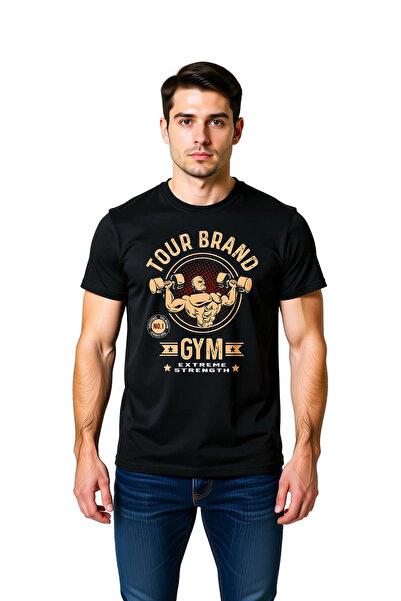 PayBuy Men's Bodybuilding Printed T-Shirt Tour Brand Gym Extreme Strength Tra...