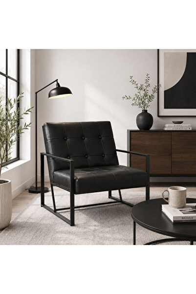 homejoyz Leather and Furlax Chair - Swedish Wood - Opal Plum - 100X85X85 cm -...