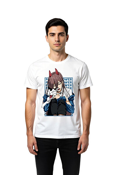 PayBuy Men's Anime Character Cat Printed Short Sleeve T-Shirt Horned Girl Des...