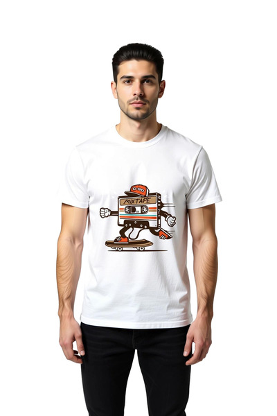 PayBuy Retro Music Mixtape Style Printed Men's T-Shirt
