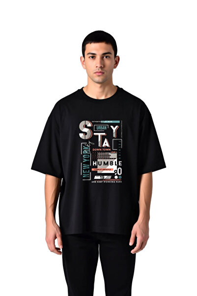 PayBuy Spirit of New York Neighborhoods Printed Men's Oversize T-Shirt