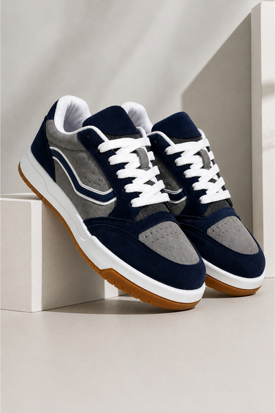 MARCO CASSANİ Unisex Ortopedik Kaydırmaz Taban Bağcıklı Mevsimlik Sneaker