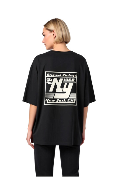 PayBuy Tricou supradimensionat pentru femei, original Vintage NY 1968 New Yor...