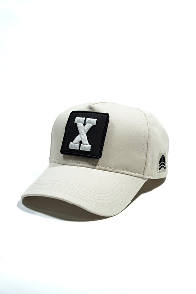 all hats Replaceable Patch Hat with X Letter Patch Detail |   Meshless Flat T...
