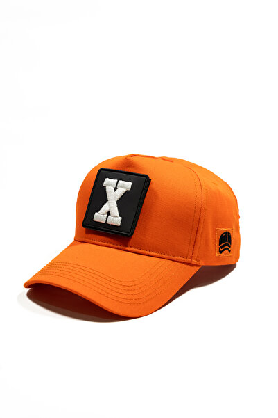 all hats Replaceable Patch Hat with X Letter Patch Detail |   Meshless Flat T...