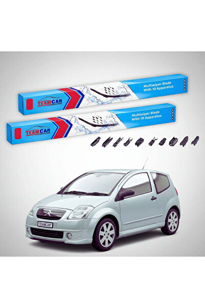TEAMCAR Windshield Wipers Citroën C2 Gen I JM Hatchback 2003-2009 | Front Set...