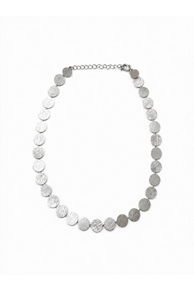 Lisse.co Steel Crush Plate Necklace