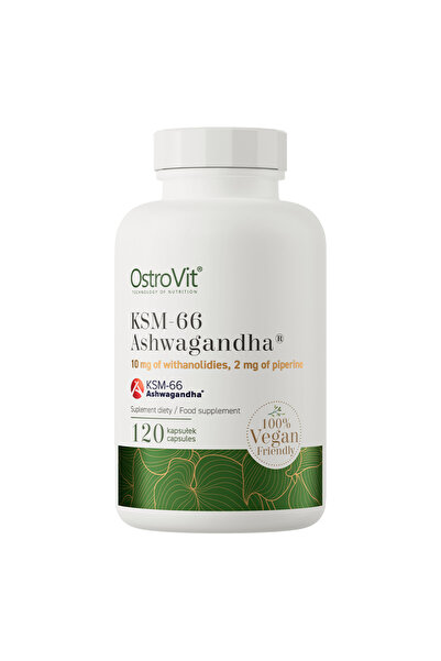 KSM-66 Ashw.aga.nd.ha 200 mg 120 Kapsül Piperin Ekstraktlı (Withania Somnifera ) Hint Ginseng