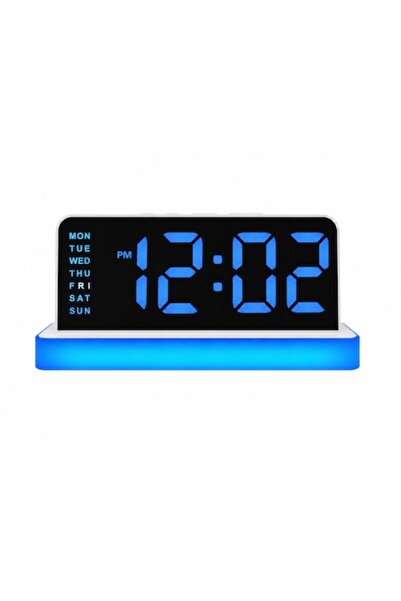 OEM Ceas digital GlowTime, afișaj LED XXL, bază luminoasă, alarmă și funcție ...