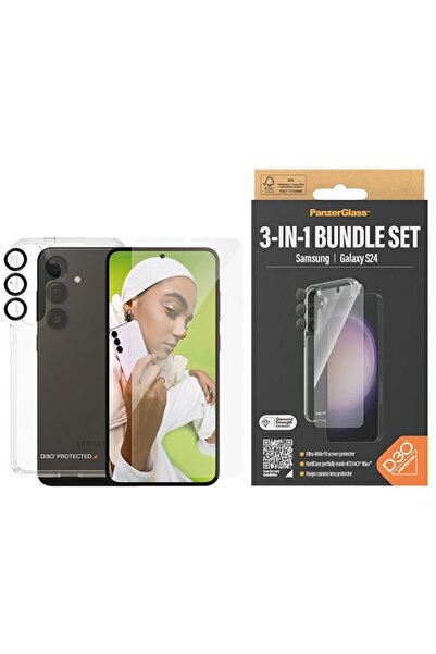 CARE by PanzerGlass® PanzerGlass Πακέτο 3 σε 1 Samsung Galaxy S24 S921 Σκληρή...