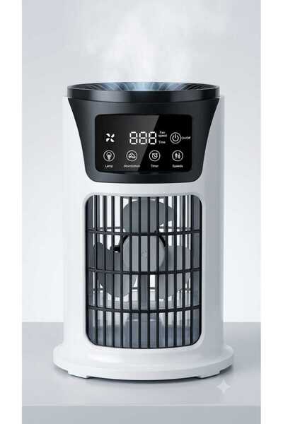 Generic مكيف الهواء المحمول والحديث – تبريد فائق مع رذاذ معطر وإضاءة LED