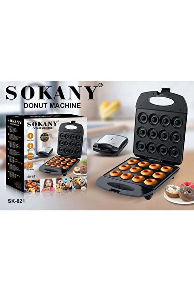 SOKANY SK-BBQ-821 Donut Maker – 1400W Electric Mini Donut Machine with Non-St...