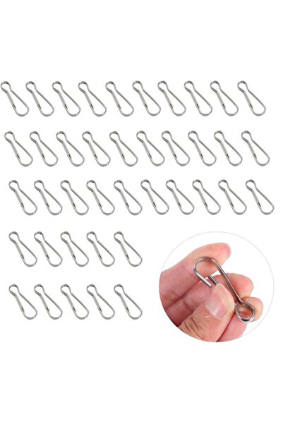 Morvena Picks Cârlige metalice de tavan din 40 de piese și cleme cu arc pentr...