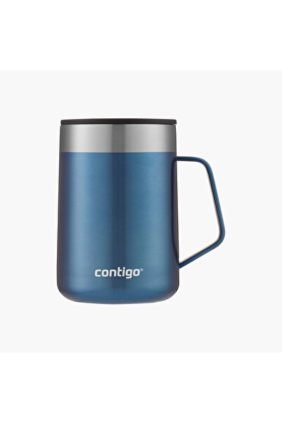 Contigo زجاجة ماء من الفولاذ المقاوم للصدأ بتصميم بسيط مع فوهة منزلقة وتصميم ...