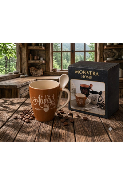 Generic Brand Buenos Mug with Spoon (Coffee Mug with Spoon)