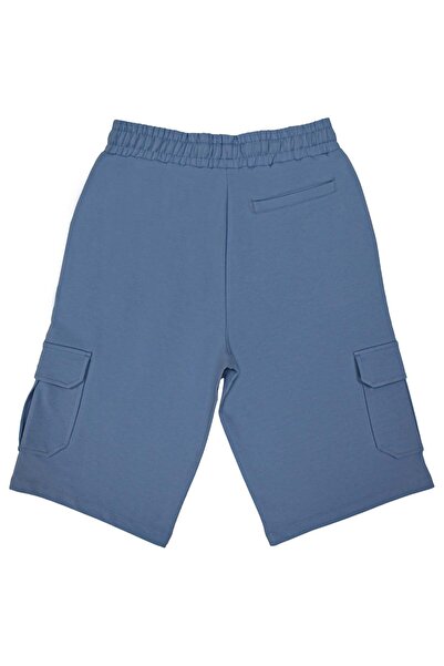 OrganicKid Bon Voyage Erkek Koyu Mavi Kargo Cepli Short
