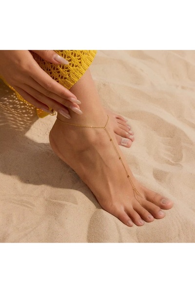 derokas 316 L Chain Foot Chain with Studs and Flat Steel Chain Foot Chain