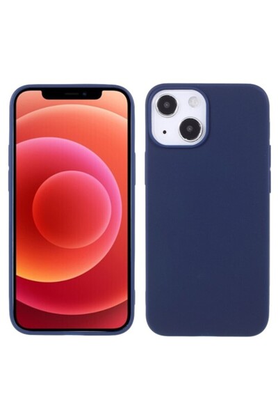 OEM Ματ Θήκη Σιλικόνης TPU για iPhone 13 - Σκούρο Μπλε