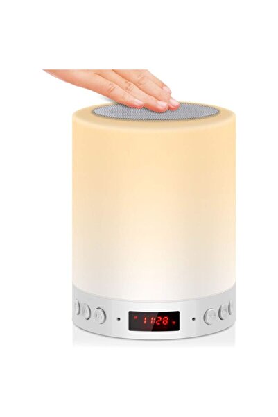 STARSTAR 5-in-1 Rechargeable Touch Bedside Lamp – LED Night Light, Bluetooth ...
