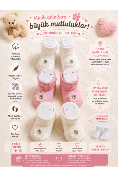 Generic Brand Baby Sock Set with Gift Accessories Includes Souvenir Foot Mann...