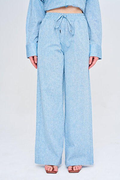 Orfeo Negro Women's Solid Color Wide Leg Pants