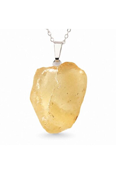 craftmystic 925 silver necklace with rough Libyan desert stone – protection a...