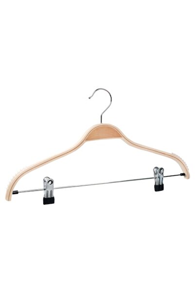 HUMERO Set de 20 de umerașe din lemn laminat, HUMERO, cu cleme metalice