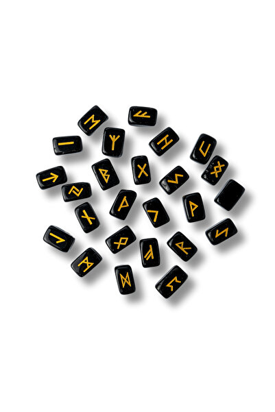 craftmystic Set Rune din Obsidian - Protectie, Claritate si Putere Interioara