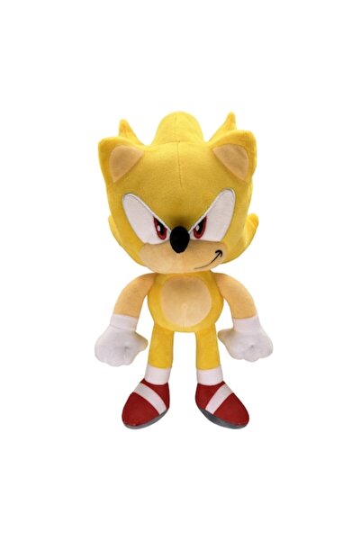 OEM Super Sonic Plush Toy, 30cm, yellow, filled with 3D PP cotton, set.