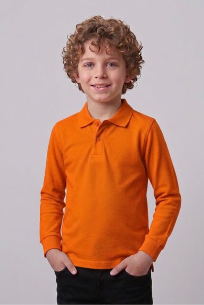 NACAR STORE Unisex Children's School Lacoste Polo Collar Long Sleeve School T...