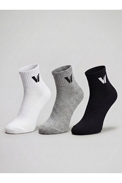 LE VISSION TEKSTİL 3 Pairs of Women's Short Sports Socks